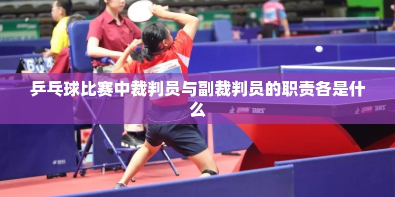乒乓球比赛中裁判员与副裁判员的职责各是什么 乒乓球比赛中裁判员与副裁判员的职责各是什么