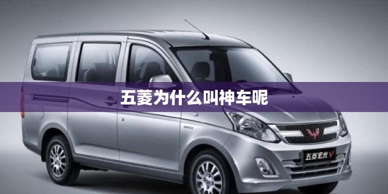 五菱为什么叫神车呢