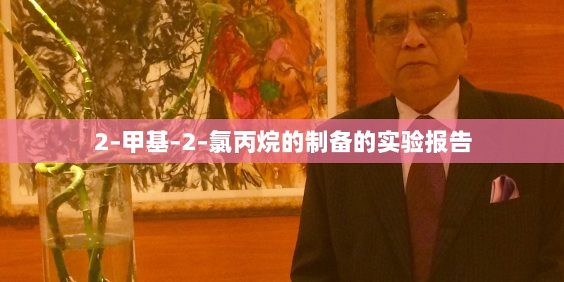 2–甲基–2–氯丙烷的制备的实验报告