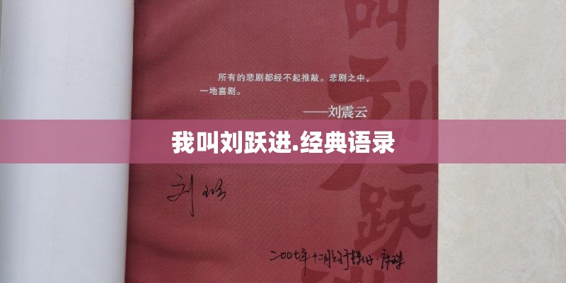 我叫刘跃进.经典语录