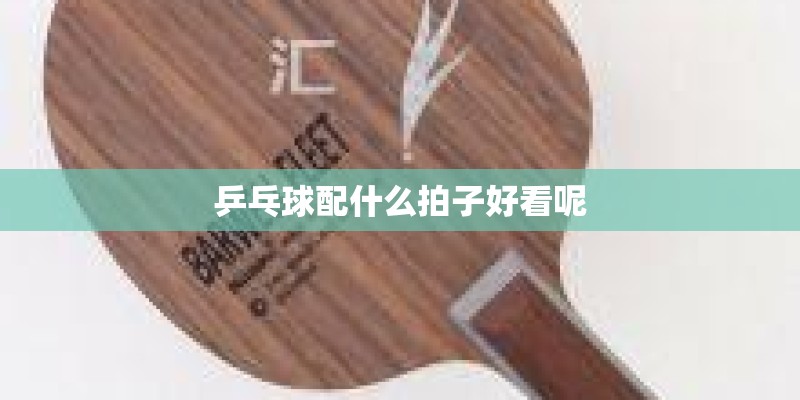 乒乓球配什么拍子好看呢