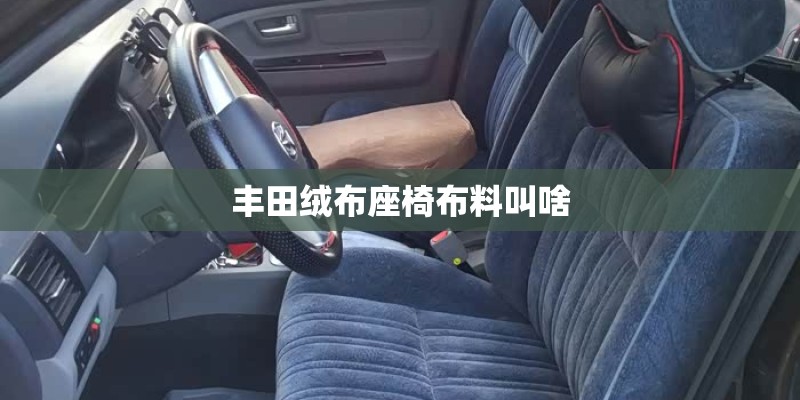 丰田绒布座椅布料叫啥