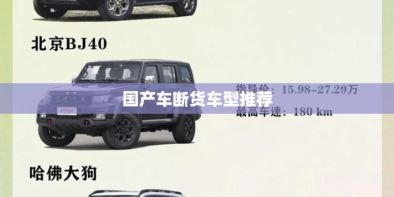 国产车断货车型推荐