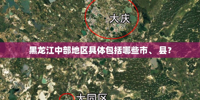 黑龙江中部地区具体包括哪些市、 县？