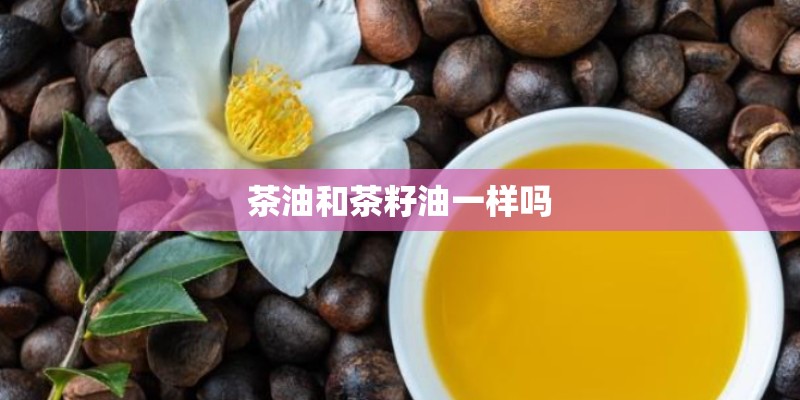茶油和茶籽油一样吗 茶油和茶籽油一样吗
