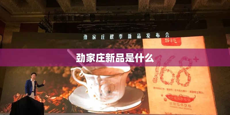劲家庄新品是什么