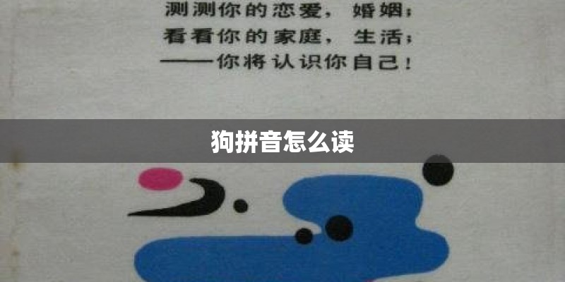 狗拼音怎么读