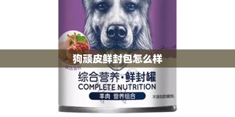 狗顽皮鲜封包怎么样