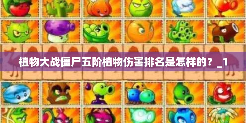 植物大战僵尸五阶植物伤害排名是怎样的?_1 植物大战僵尸五阶植物伤害排名是怎样的?_1