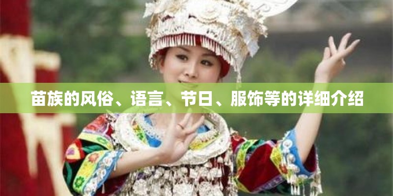 苗族的风俗、语言、节日、服饰等的详细介绍