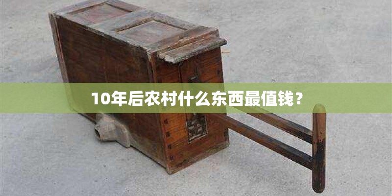 10年后农村什么东西最值钱? 10年后农村什么东西最值钱?