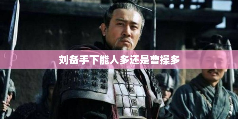 刘备手下能人多还是曹操多